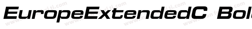 EuropeExtendedC Bold Italic字体转换